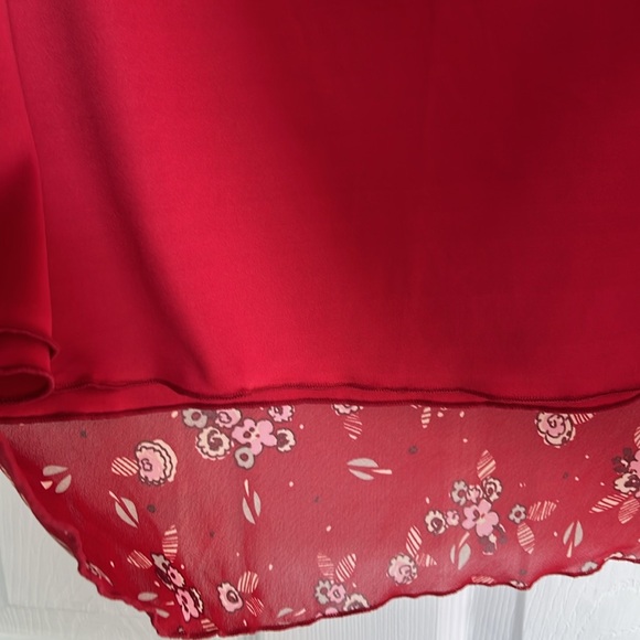 Lined Chiffon Elastic Waist Skirt  Size 14 - Picture 4 of 10